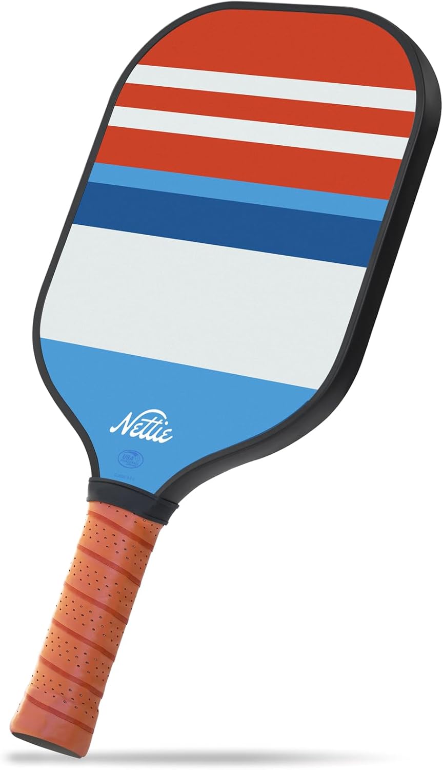 Pickleball Paddles Set of 1/2/4, USAPA Approved Stylish Carbon Fiber Pickleball Paddle with 13mm Polymer Honeycomb Core - Vibrant & Lightweight Pickleball Set for Women Beginners