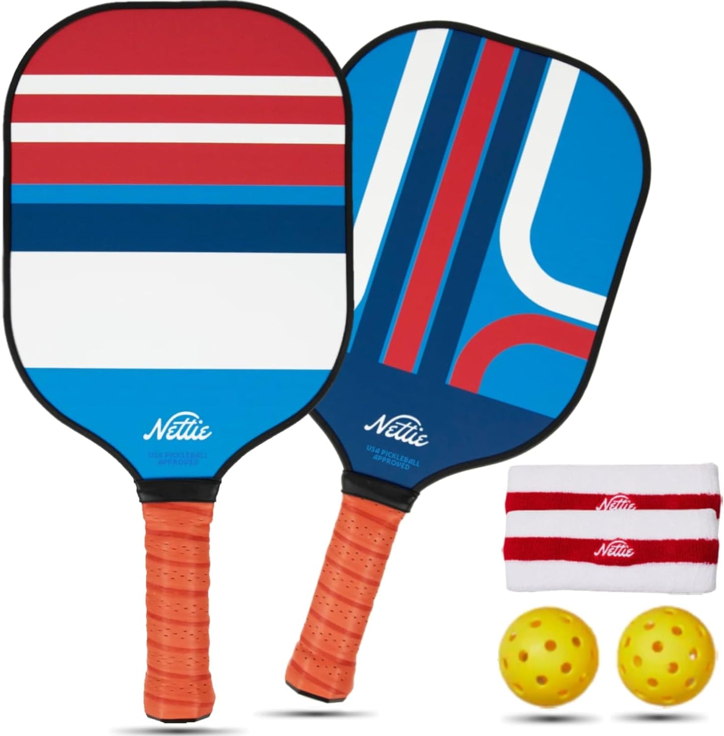 Pickleball Paddles Set of 1/2/4, USAPA Approved Stylish Carbon Fiber Pickleball Paddle with 13mm Polymer Honeycomb Core - Vibrant & Lightweight Pickleball Set for Women Beginners