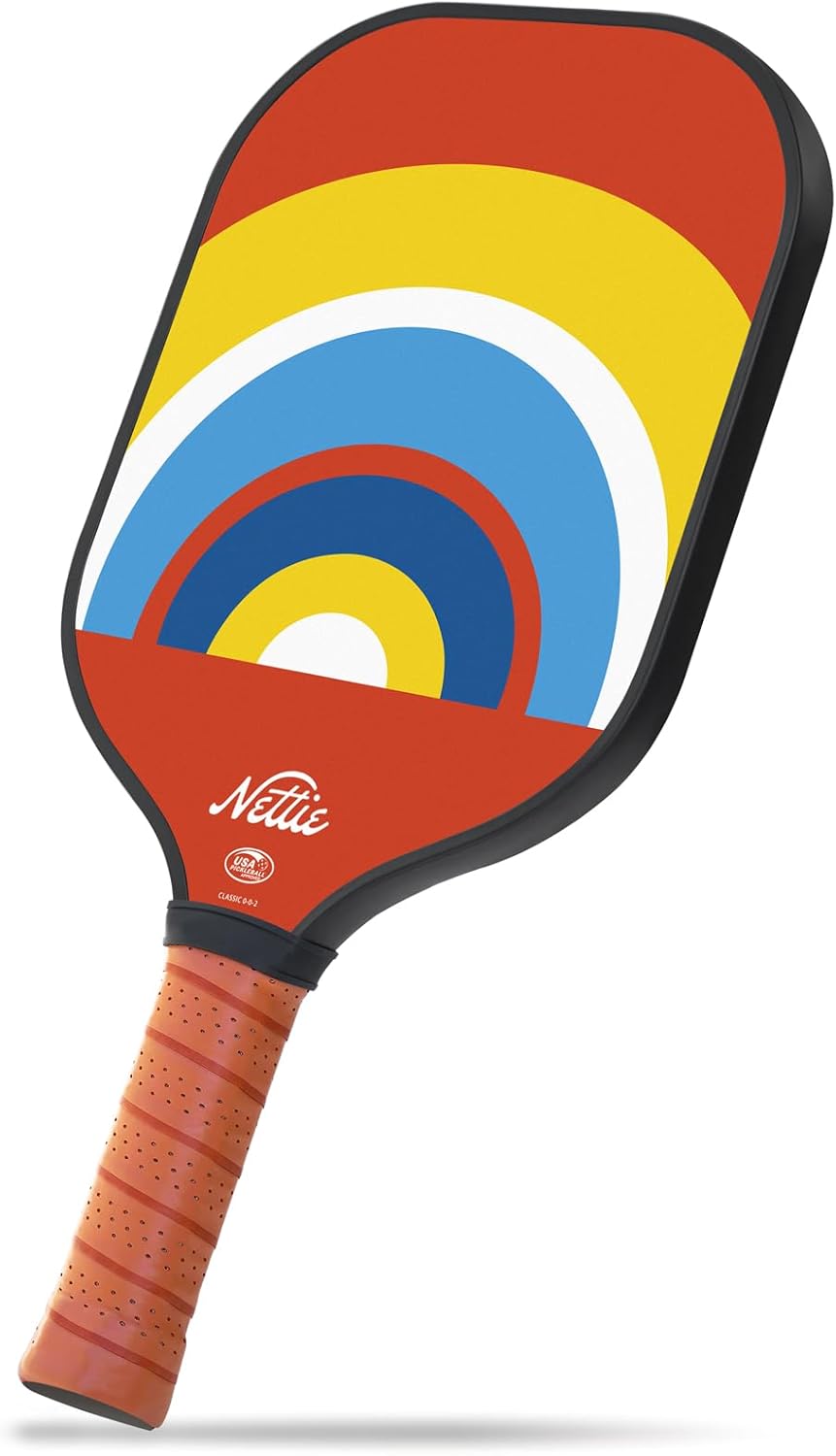 Pickleball Paddles Set of 1/2/4, USAPA Approved Stylish Carbon Fiber Pickleball Paddle with 13mm Polymer Honeycomb Core - Vibrant & Lightweight Pickleball Set for Women Beginners