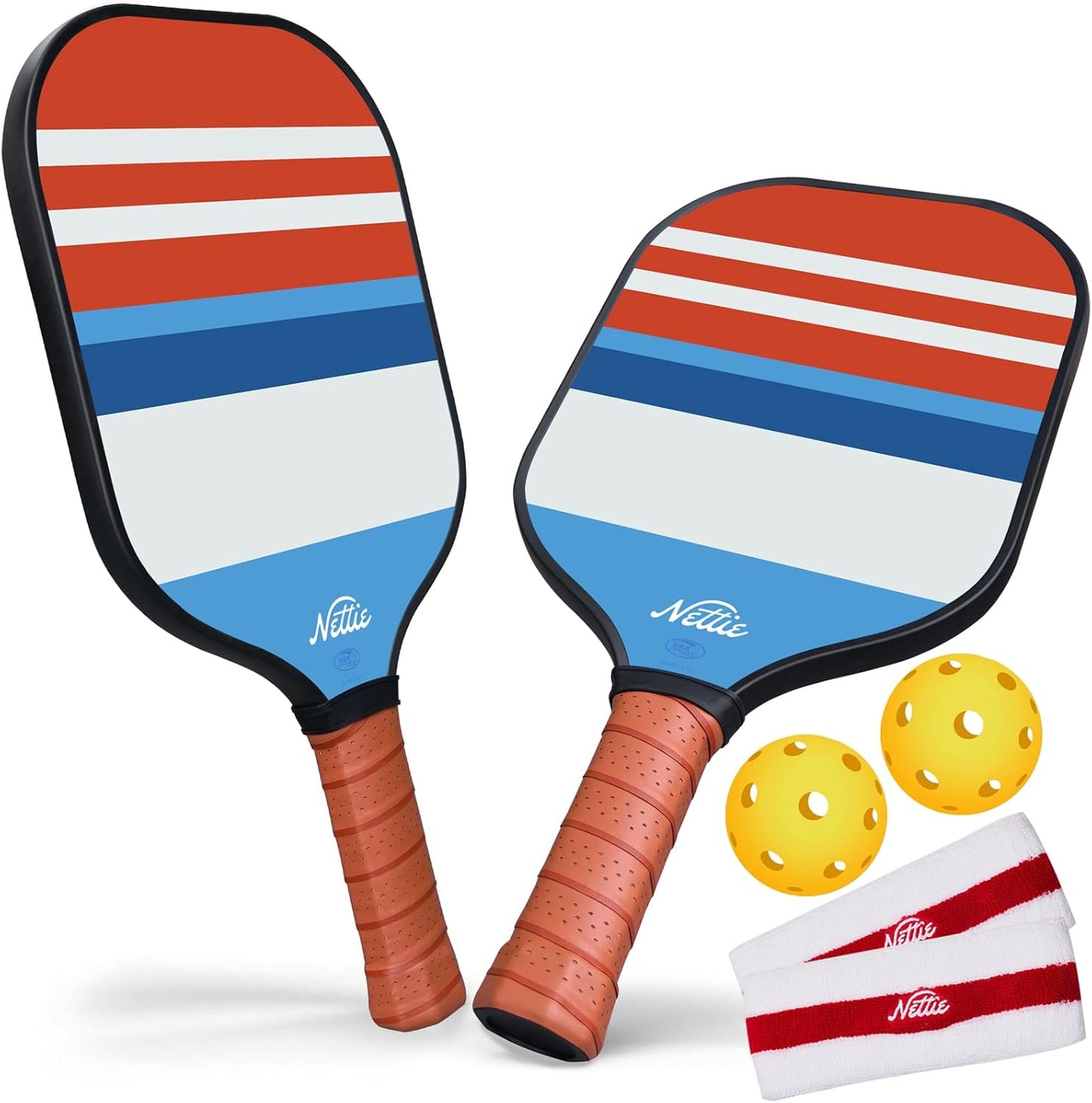 Pickleball Paddles Set of 1/2/4, USAPA Approved Stylish Carbon Fiber Pickleball Paddle with 13mm Polymer Honeycomb Core - Vibrant & Lightweight Pickleball Set for Women Beginners