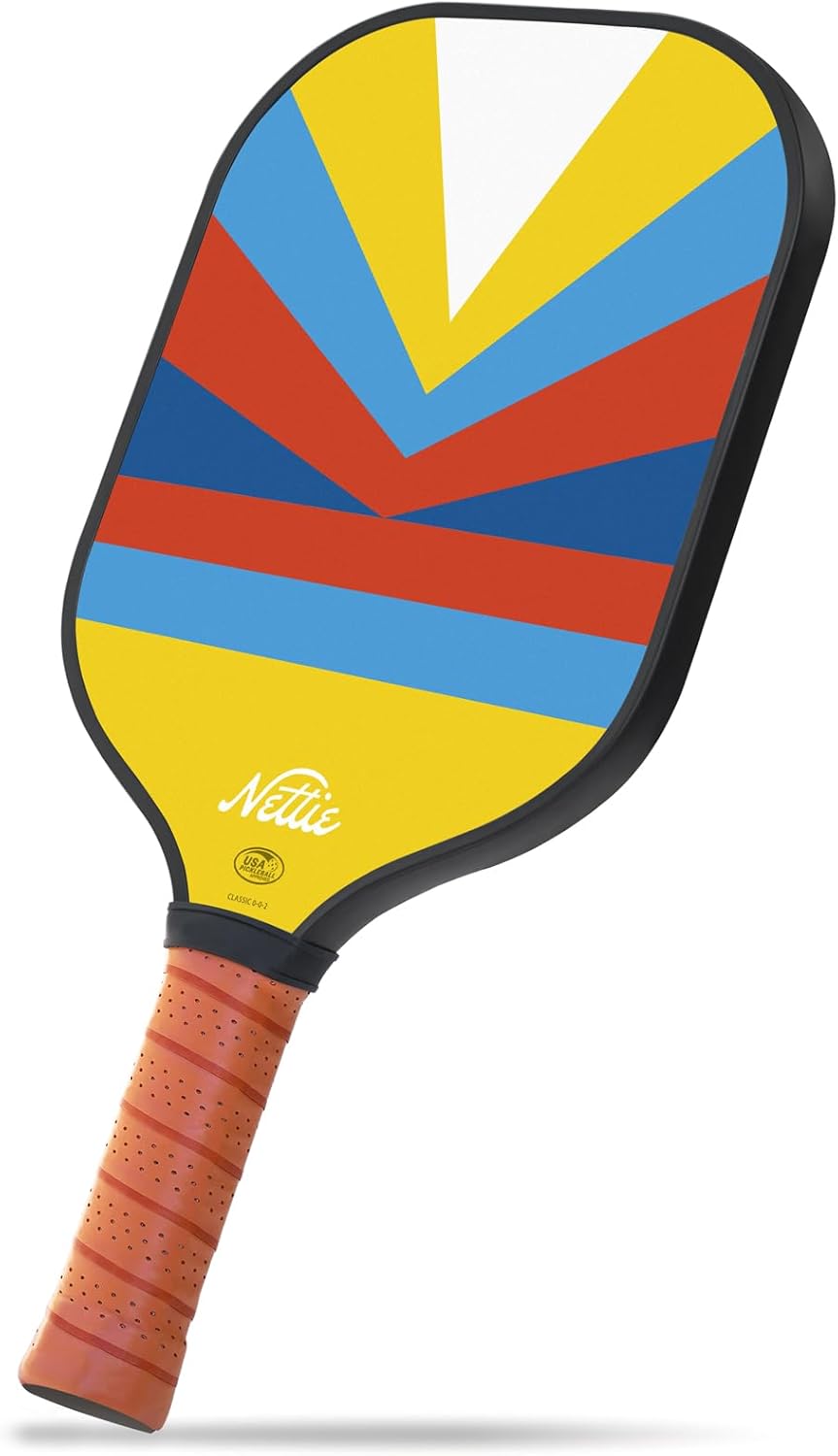 Pickleball Paddles Set of 1/2/4, USAPA Approved Stylish Carbon Fiber Pickleball Paddle with 13mm Polymer Honeycomb Core - Vibrant & Lightweight Pickleball Set for Women Beginners