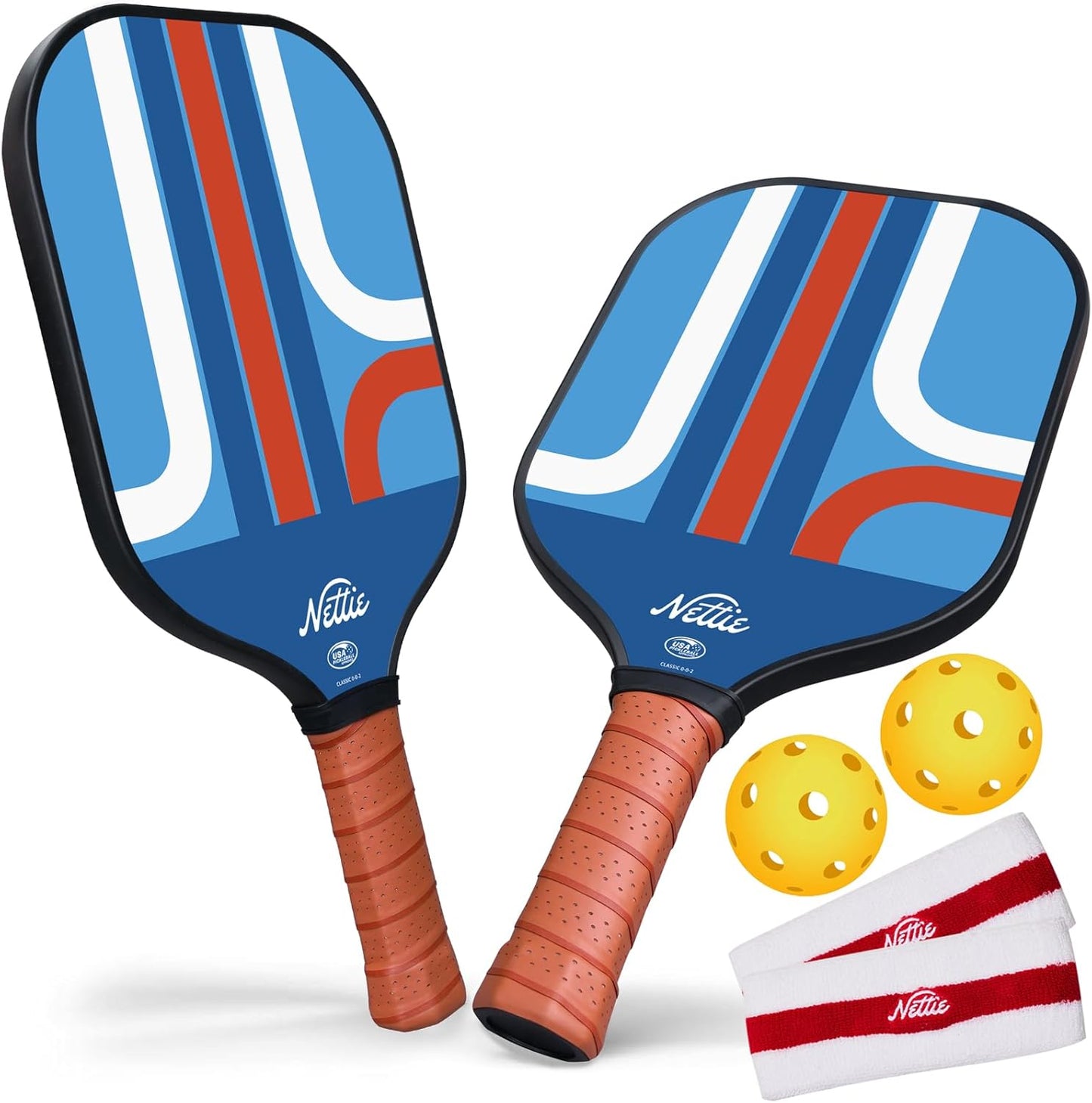 Pickleball Paddles Set of 1/2/4, USAPA Approved Stylish Carbon Fiber Pickleball Paddle with 13mm Polymer Honeycomb Core - Vibrant & Lightweight Pickleball Set for Women Beginners