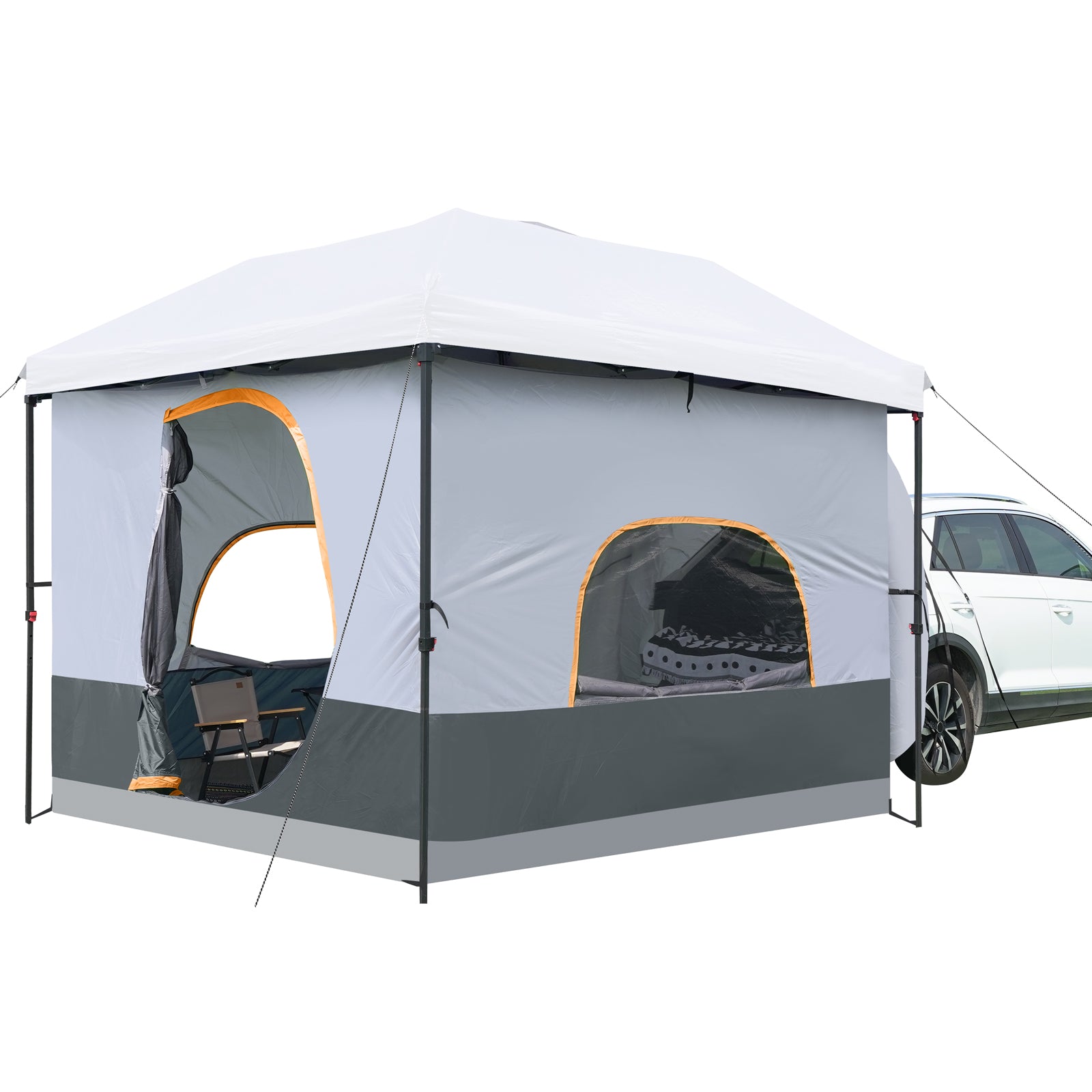 SUV Heckklappen-Würfelzelt, Verbindungszelt für Jeep und Auto-Camping
