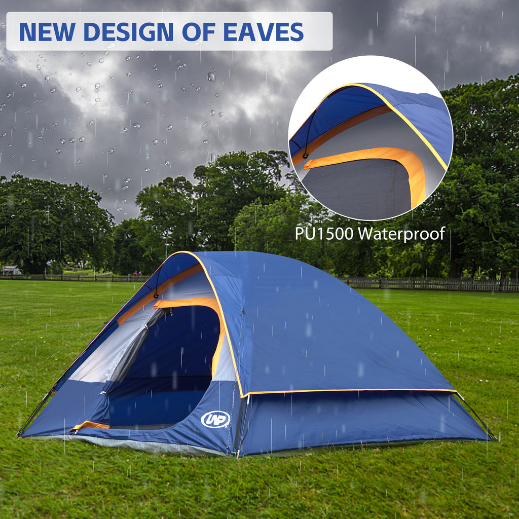 Waterproof detail of UNP 4 Person Family Camping Tent - 8348