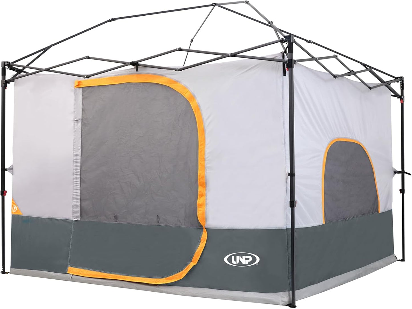 UNP Camping Cube Tent 10'x10' - Converts 10' Straight Leg Canopy into Camping Tent - Connect Jeep & SUV Tailgate - Ocean Blue (Canopy Pole/Shelter NOT Included)