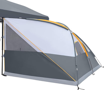 UNP Camping Cube Tent 10'x10' - Converts 10' Straight Leg Canopy into Camping Tent - Connect Jeep & SUV Tailgate - Ocean Blue (Canopy Pole/Shelter NOT Included)