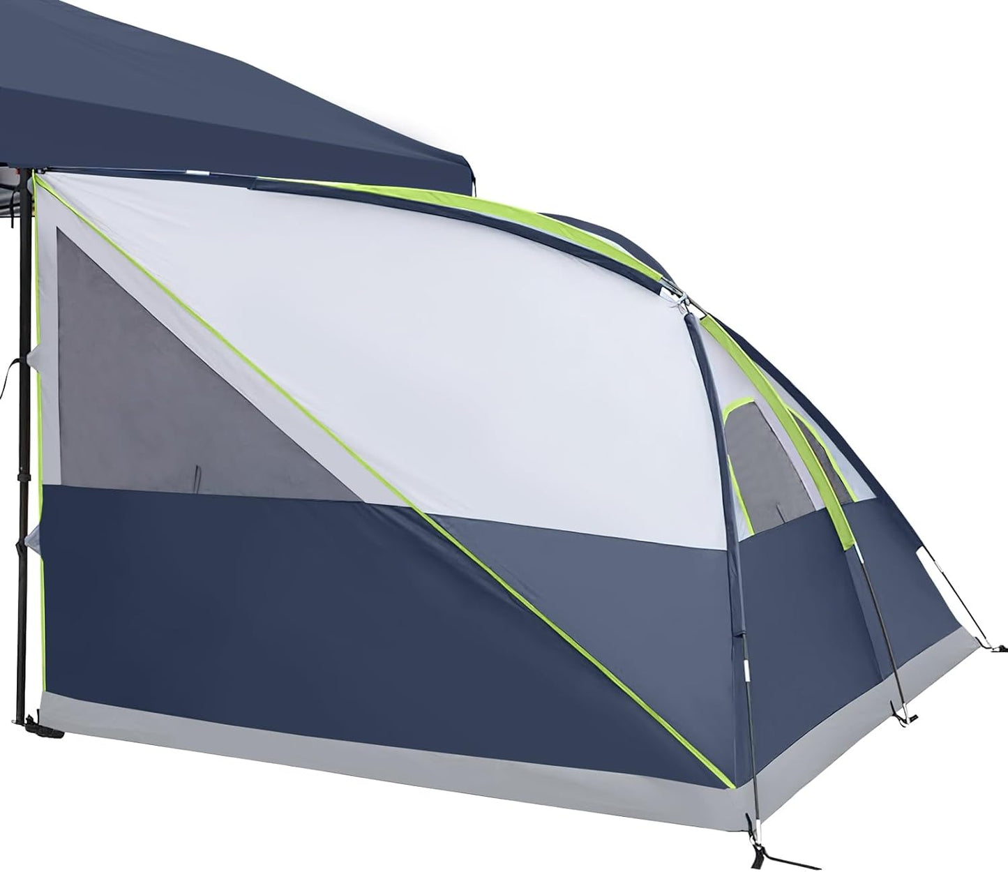 UNP Camping Cube Tent 10'x10' - Converts 10' Straight Leg Canopy into Camping Tent - Connect Jeep & SUV Tailgate - Ocean Blue (Canopy Pole/Shelter NOT Included)