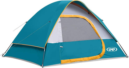 Camping Tent 4 Person, Waterproof Windproof Tent with Rainfly Easy Set up-Portable Dome Tents for Camping