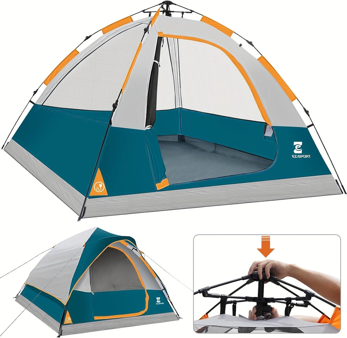 Pop Up Tent 2-3 Person Ocean Blue