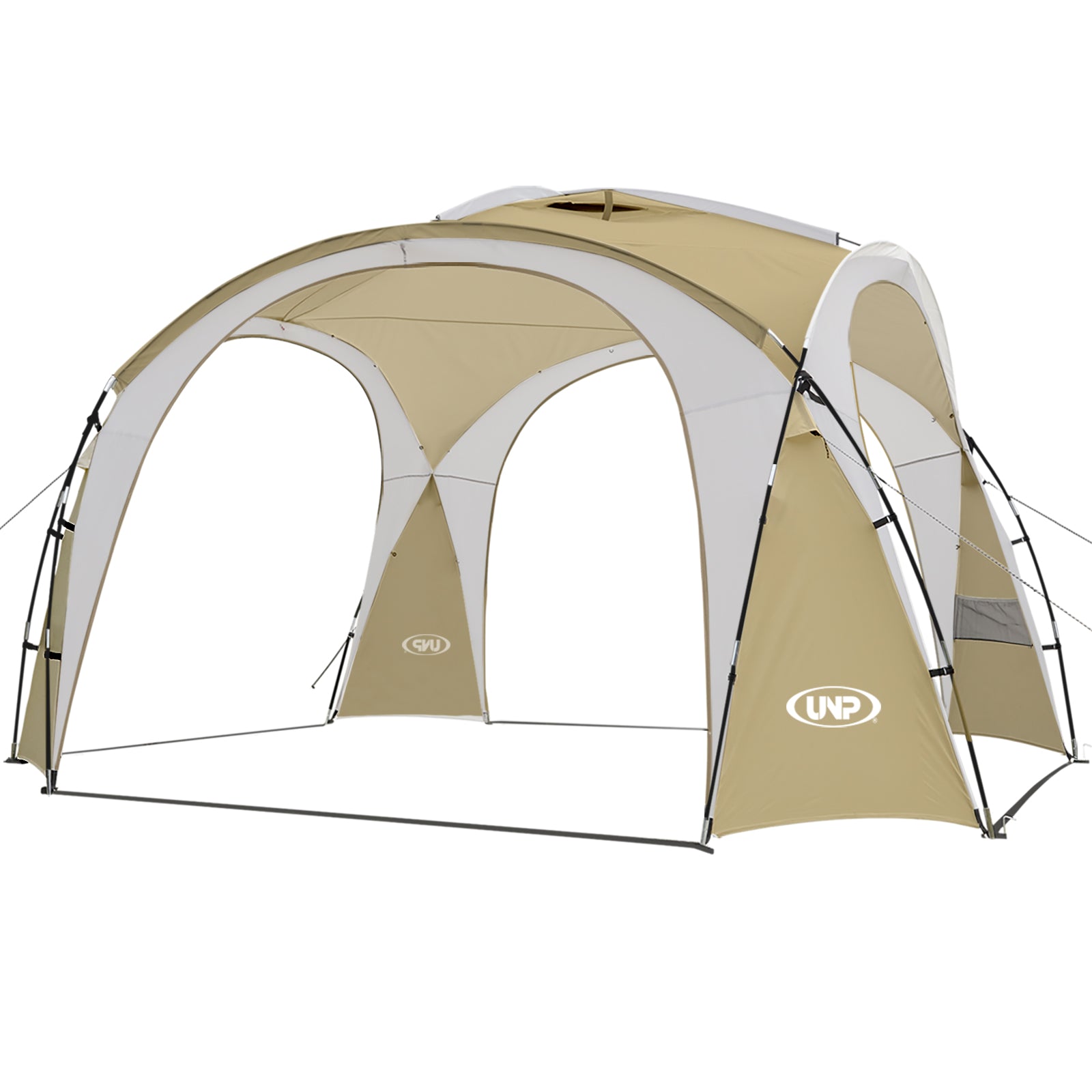 Pop Up Canopy Tent, Waterproof Sun Shade Shelter for Camping Beige